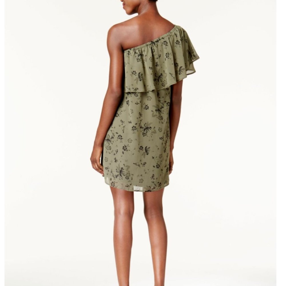 KENSIE Womens Green Floral Shift Dres